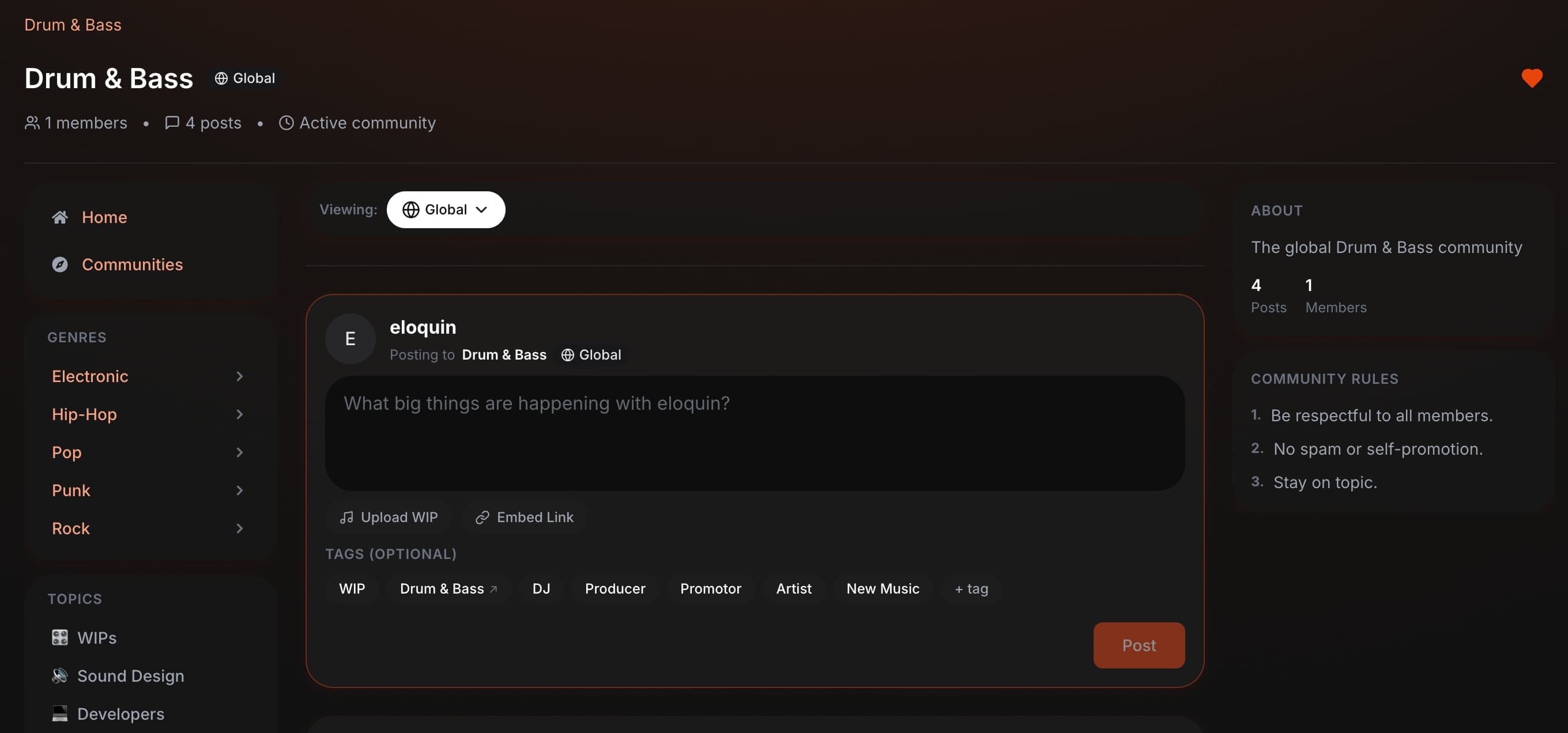 Nekta community page preview